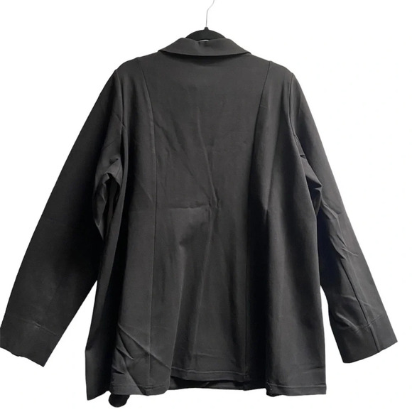 Blue Sky Anders Classic One button Black Blazer Sz 2x - Picture 2 of 9